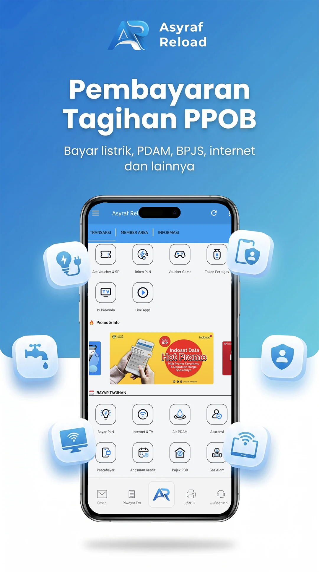 Asyraf Reload: Pulsa & PPOB screenshot