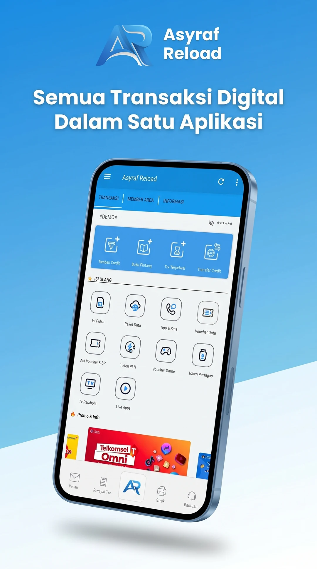 Asyraf Reload: Pulsa & PPOB screenshot
